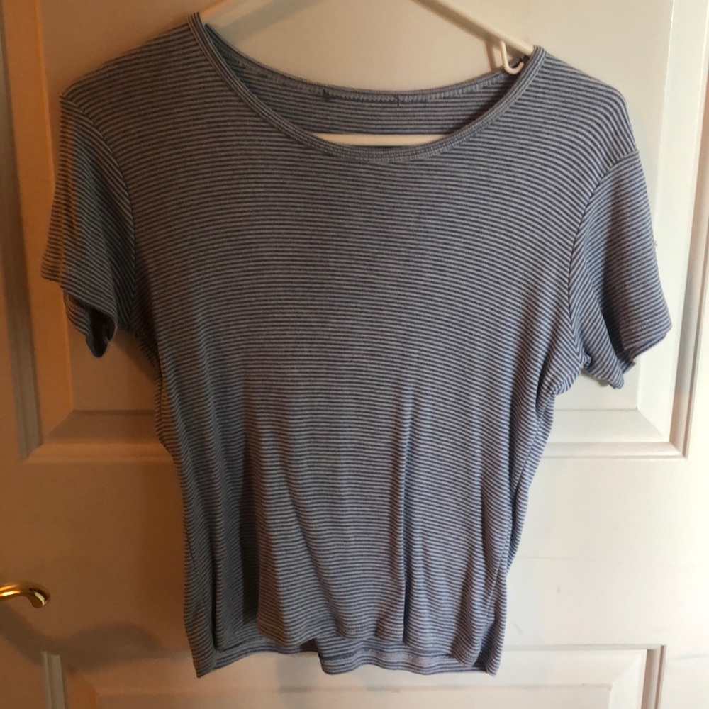 short sleeve striped shirt